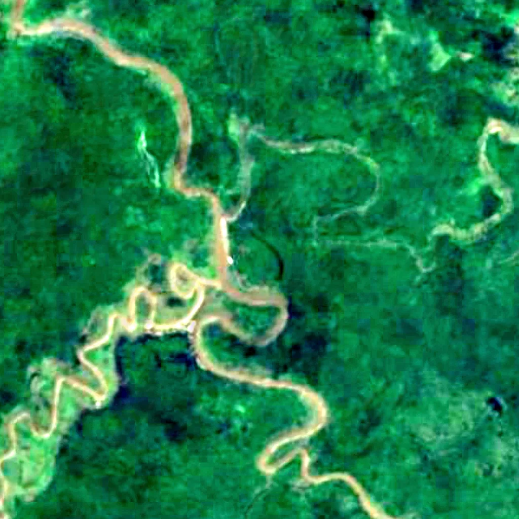 Agusan Marsh Wildlife Sanctuary seen from above (Sentinel-2)