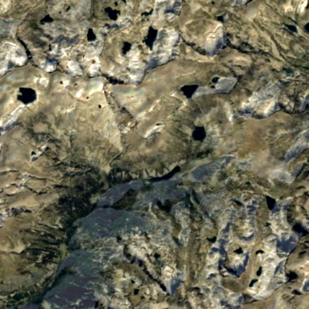 Aigüestortes i Estany de Sant Maurici National Park seen from above (Sentinel-2)
