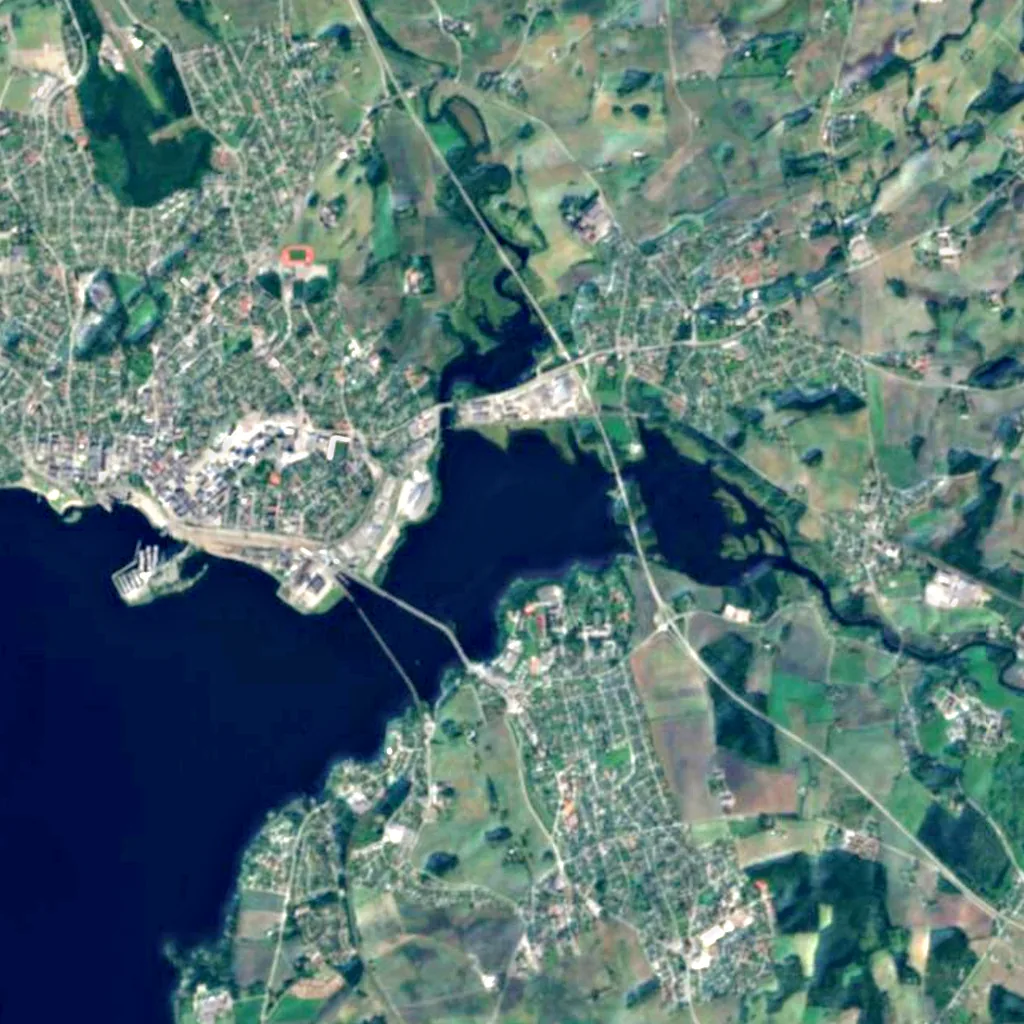 Åkervika seen from above (Sentinel-2)