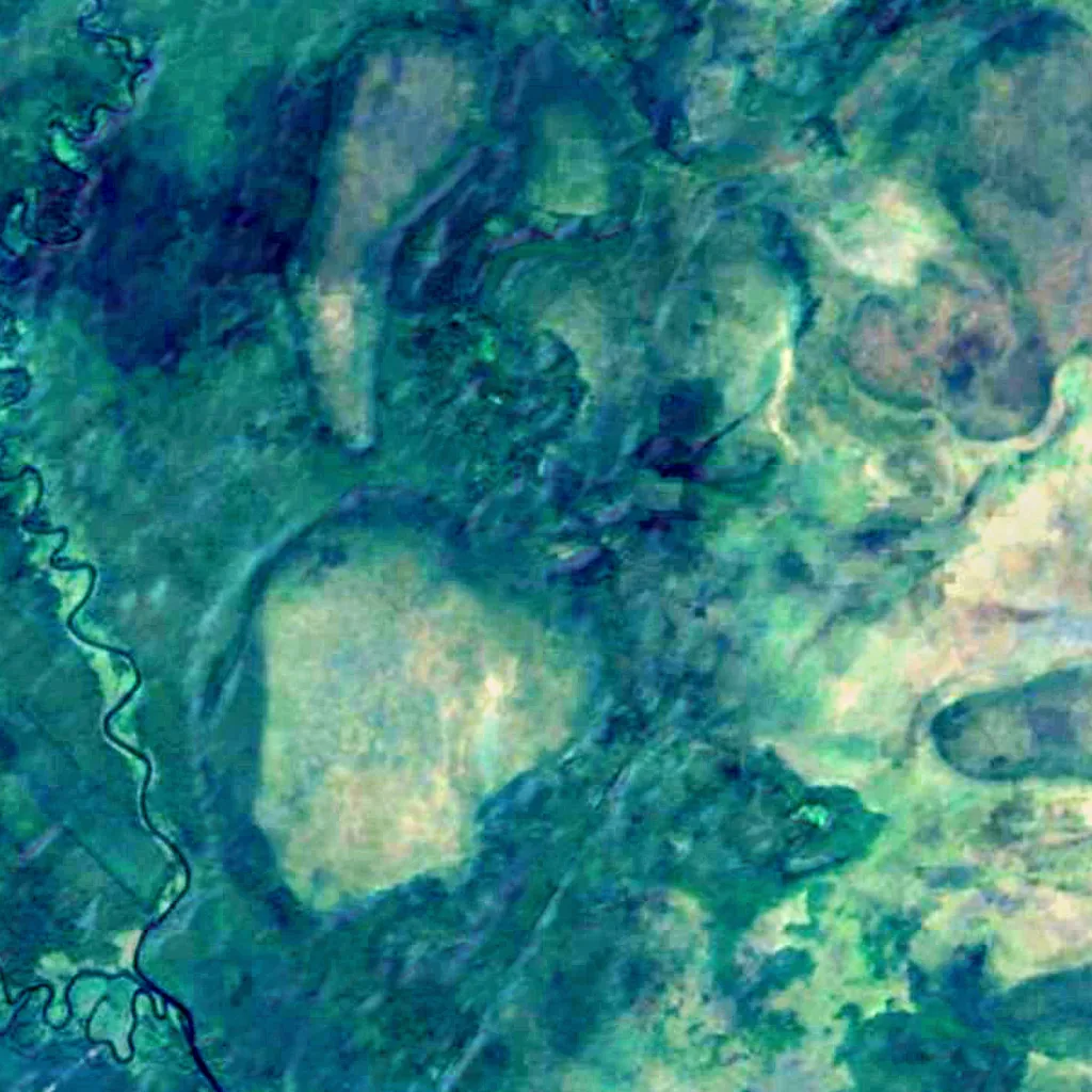 Natuurreservaat Alam-Pedja van boven gezien (Sentinel-2)