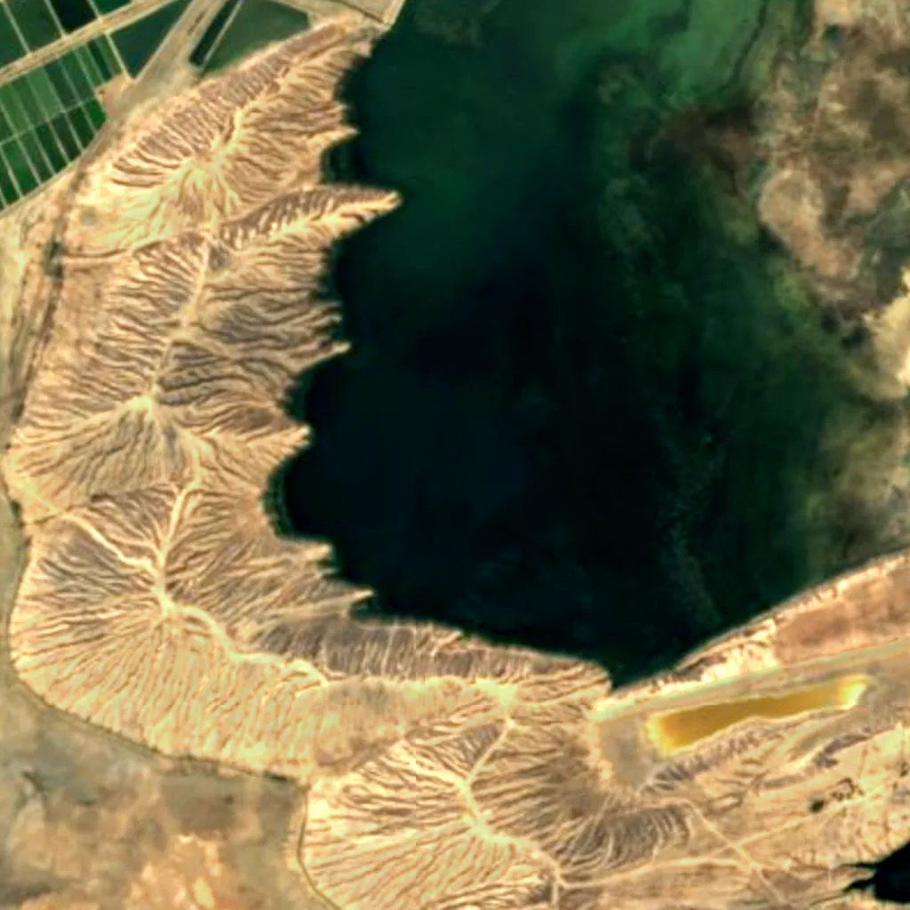 Alma Gol Lake seen from above (Sentinel-2)
