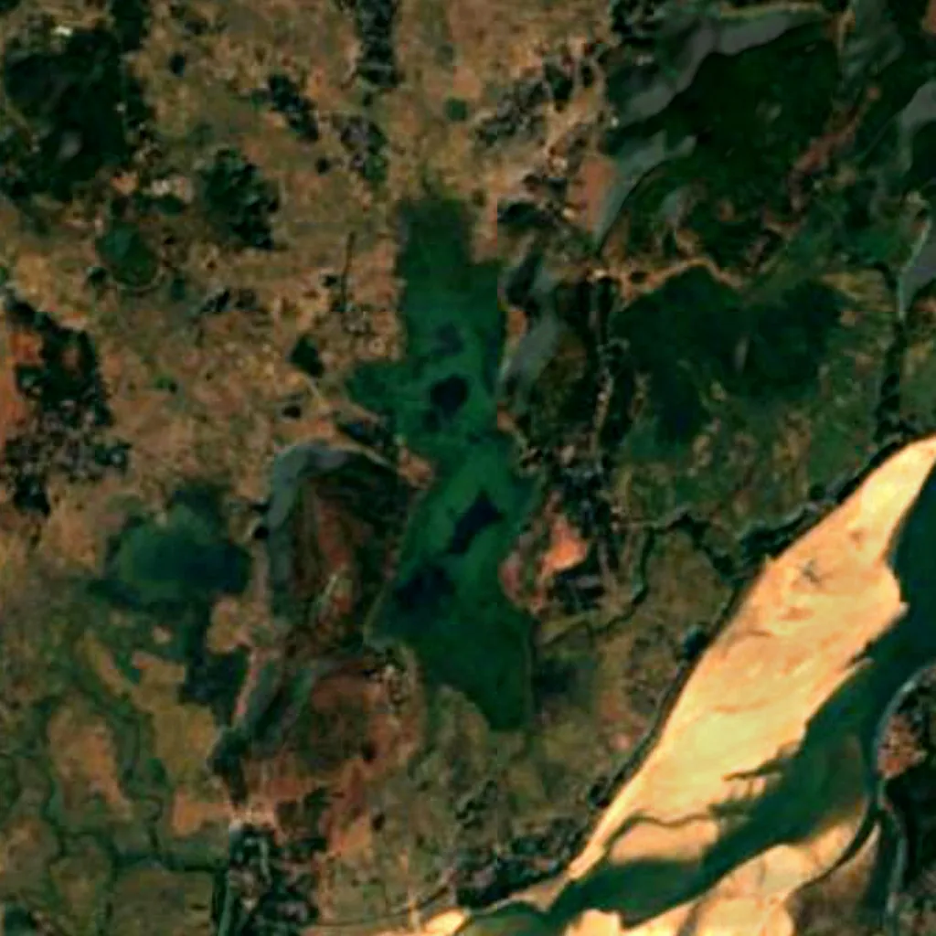 Anshupa Lake seen from above (Sentinel-2)
