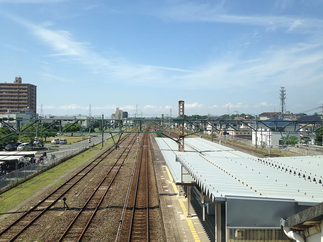 View from overpass of Arao Station (north)