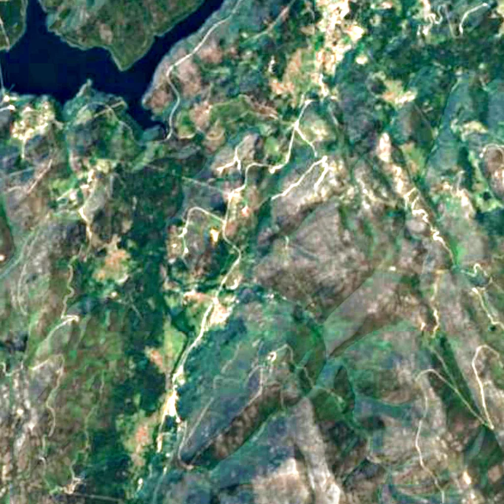 Natuurpark Baixa Limia e Serra do Xurés van boven gezien (Sentinel-2)