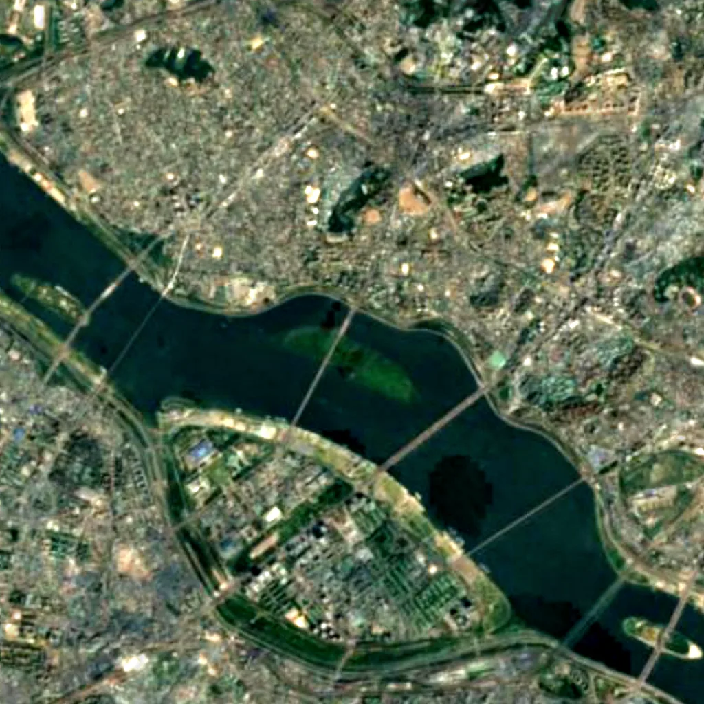 Bamseom seen from above (Sentinel-2)