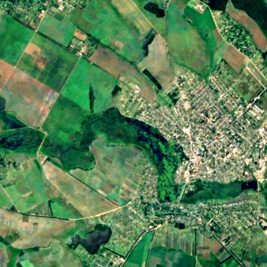 Barskyi zakaznyk vu d'en haut (Sentinel-2)