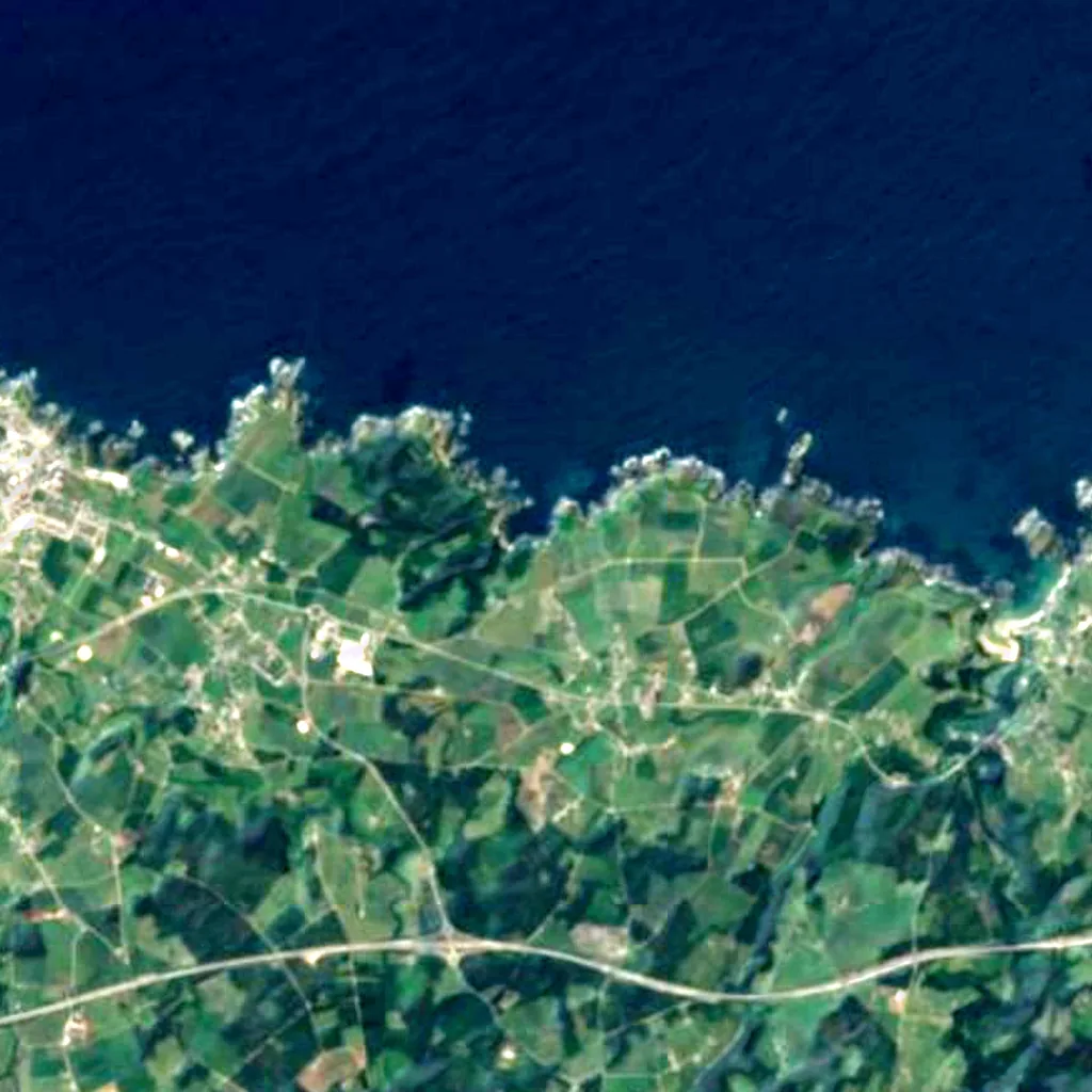 Beach of 'El Figu seen from above (Sentinel-2)