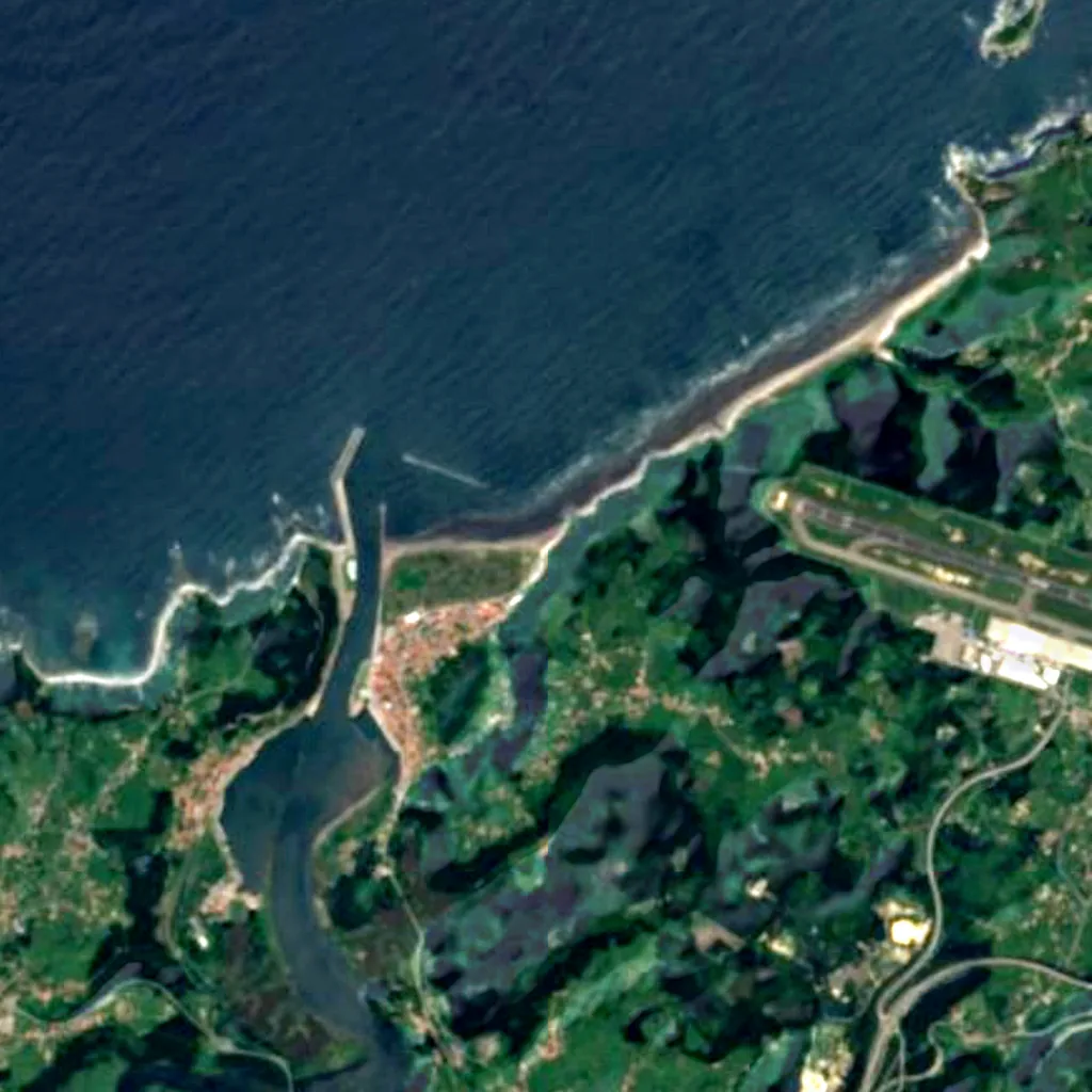 Beach of Los Quebrantos seen from above (Sentinel-2)