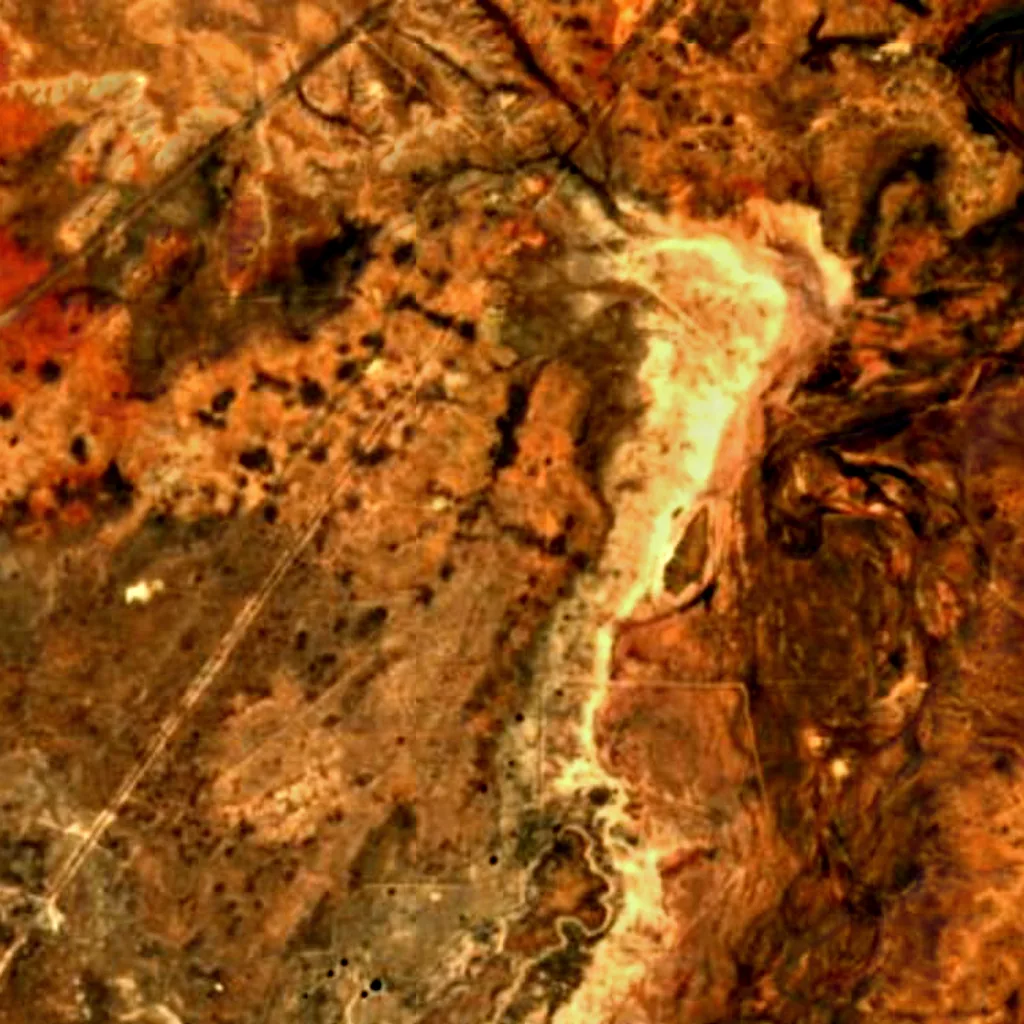 Bitter Lake National Wildlife Refuge seen from above (Sentinel-2)