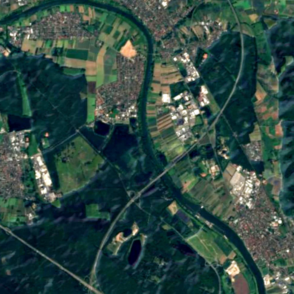 Bong'sche Grube und Mainflinger Mainufer seen from above (Sentinel-2)