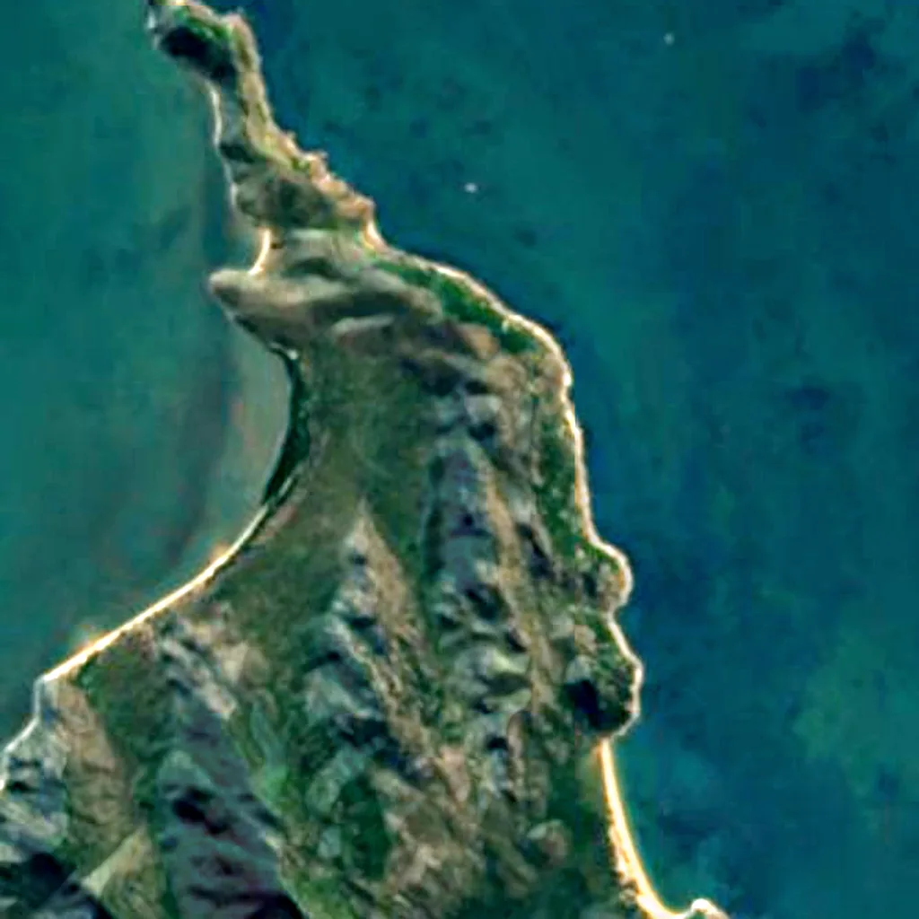 Bowling Green Bay National Park seen from above (Sentinel-2)