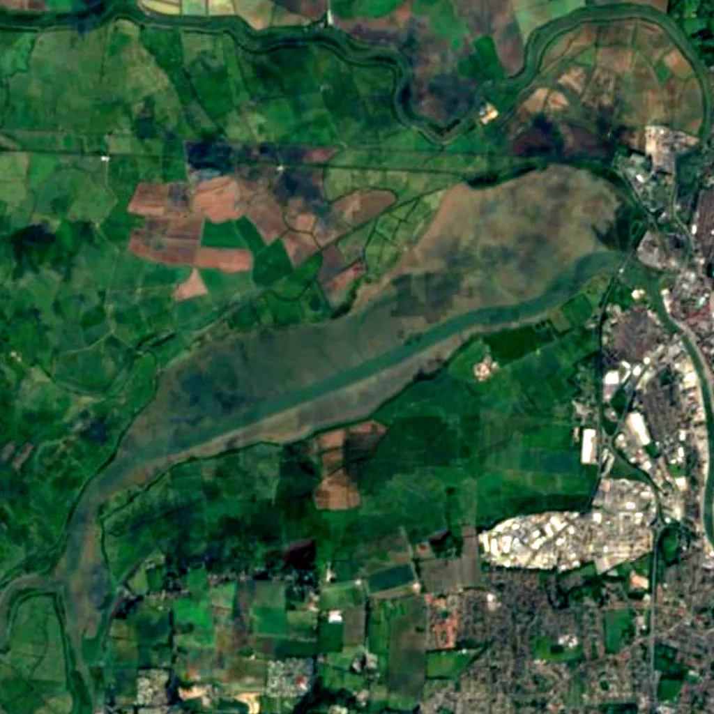 Breydon Water seen from above (Sentinel-2)