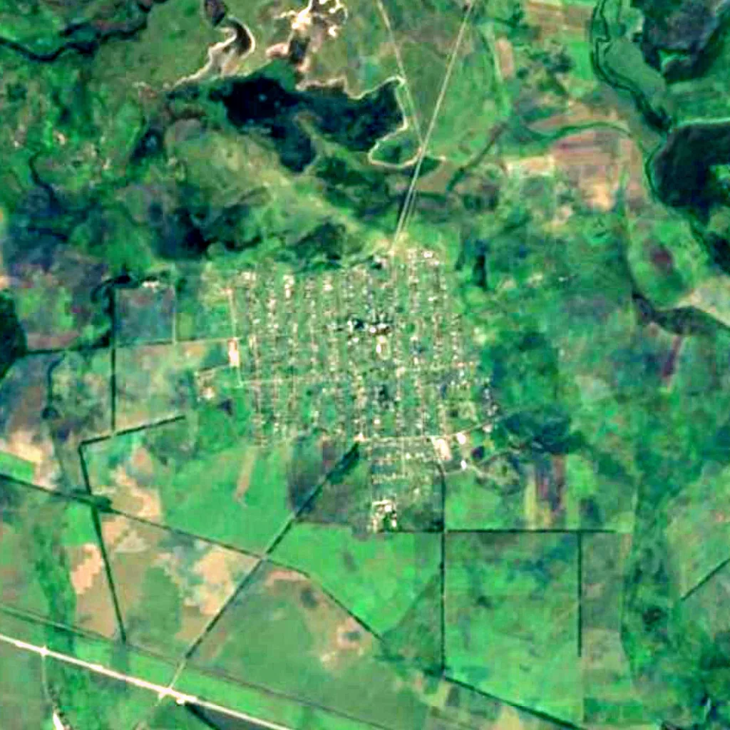 Bulakhivskyi Lyman Reserve seen from above (Sentinel-2)