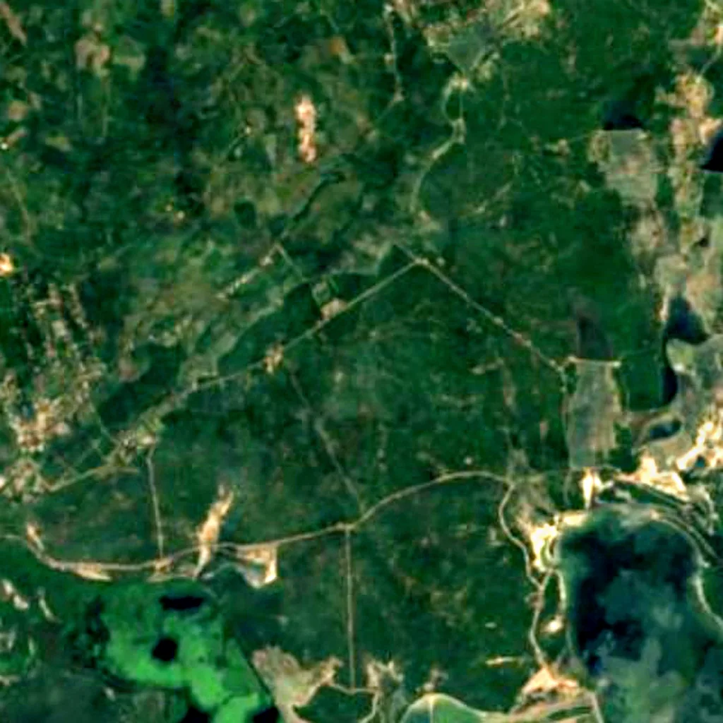 Bundala National Park van boven gezien (Sentinel-2)
