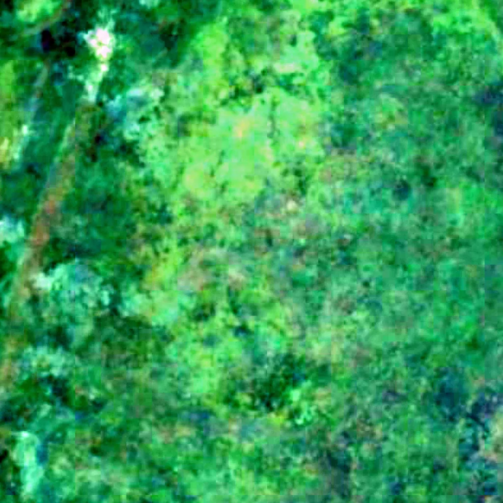 Parque Nacional do Cabo Orange visto de cima (Sentinel-2)