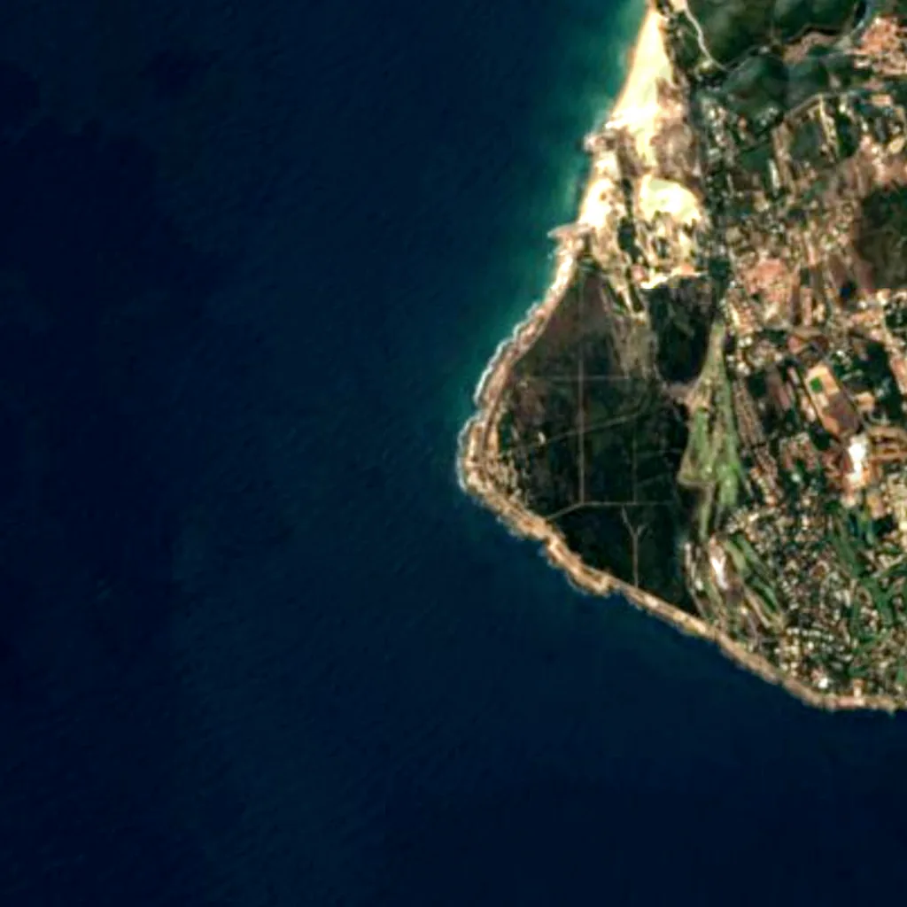 Cabo Raso seen from above (Sentinel-2)