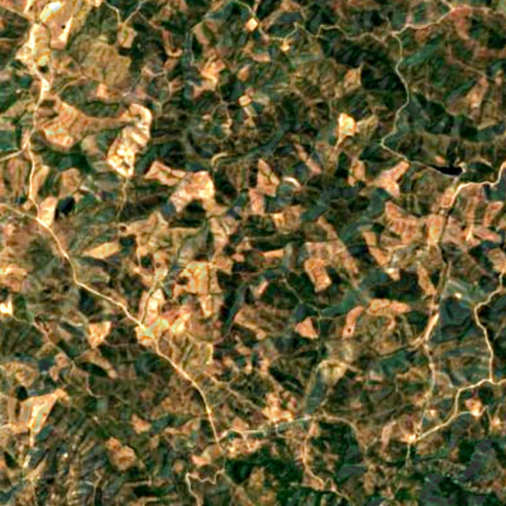 Caldeirão seen from above (Sentinel-2)