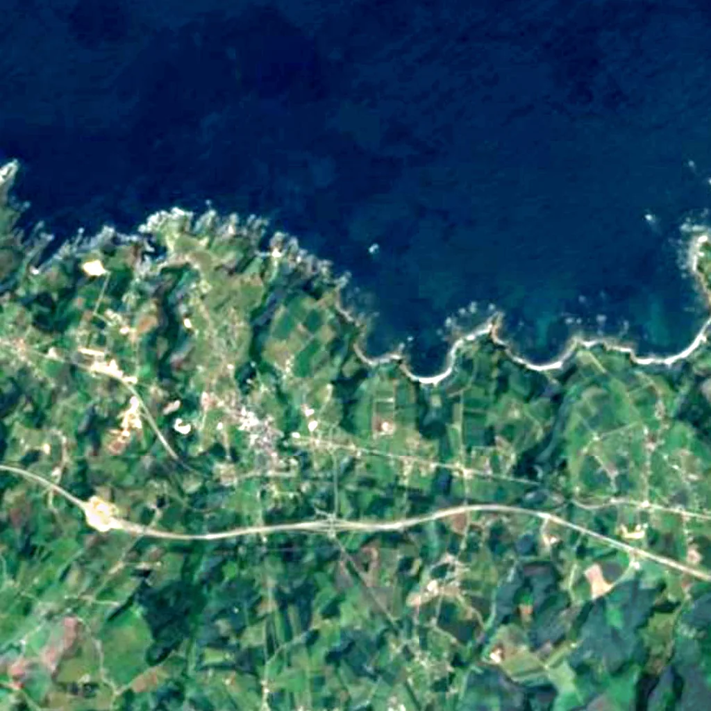Cambaredo Beach seen from above (Sentinel-2)