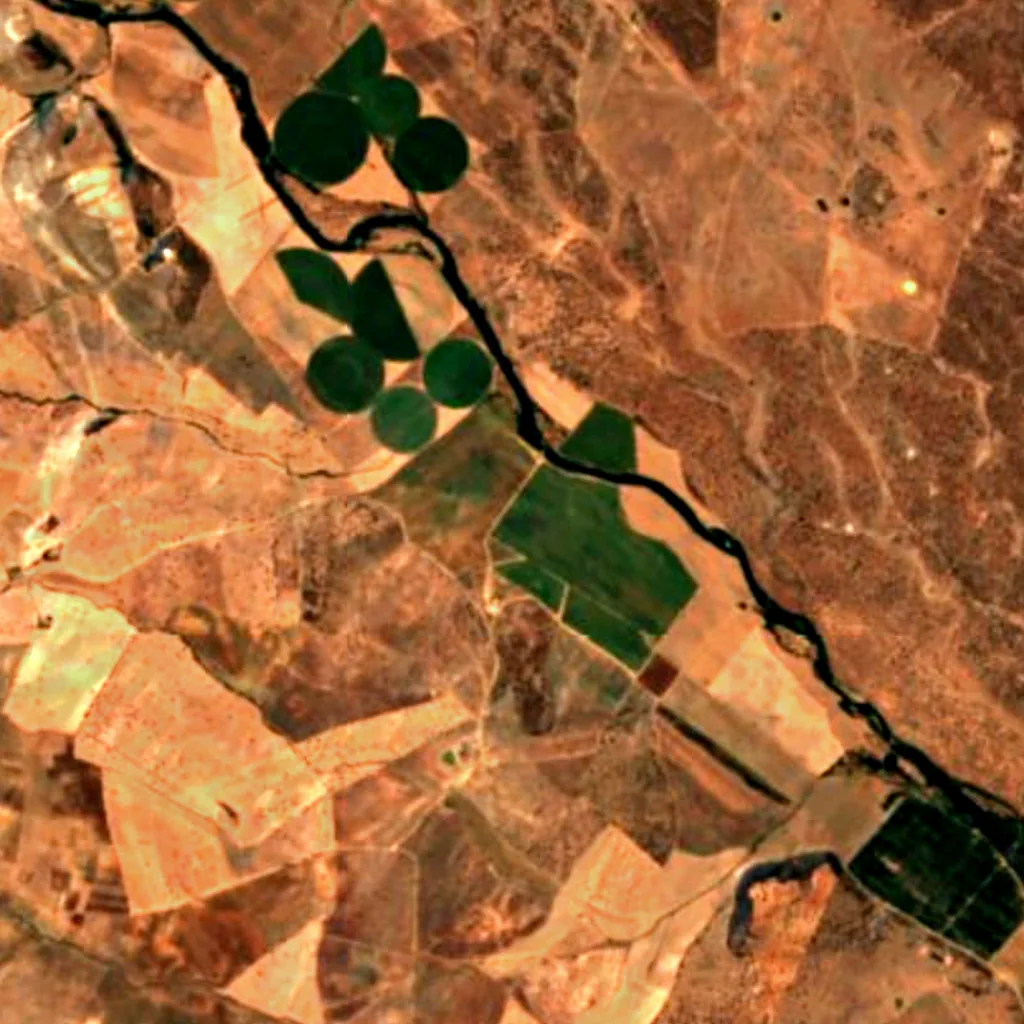Campo Maior seen from above (Sentinel-2)
