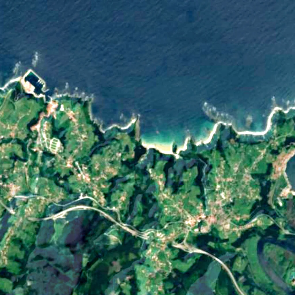 Campofrío and Aguilar Beaches seen from above (Sentinel-2)