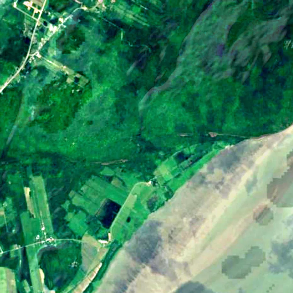 Cap Tourmente National Wildlife Area seen from above (Sentinel-2)