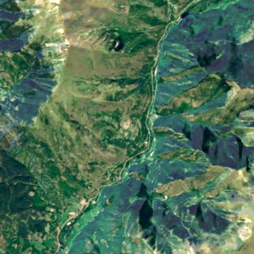 Cóll seen from above (Sentinel-2)