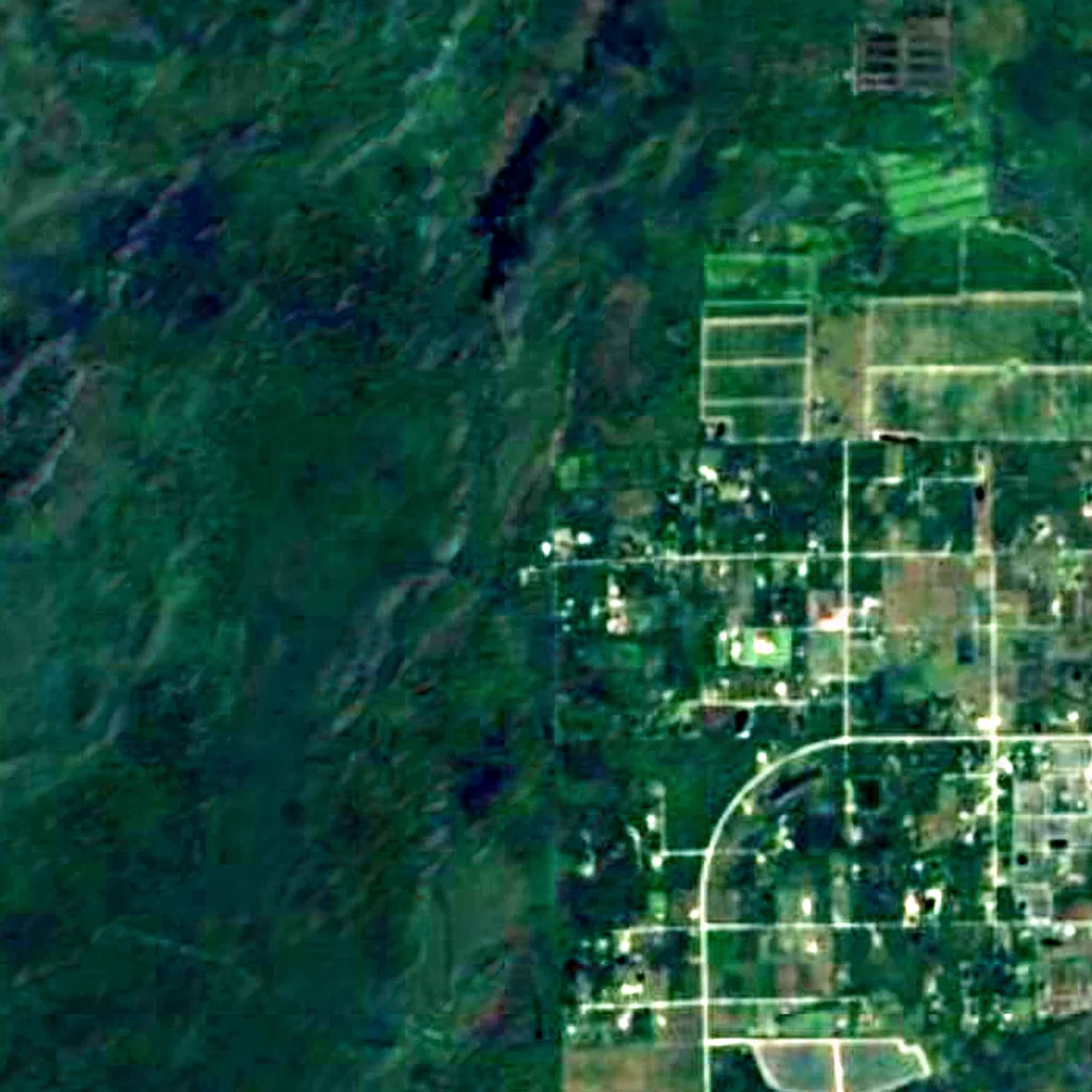 Corkscrew Swamp Sanctuary visto dall'alto (Sentinel-2)