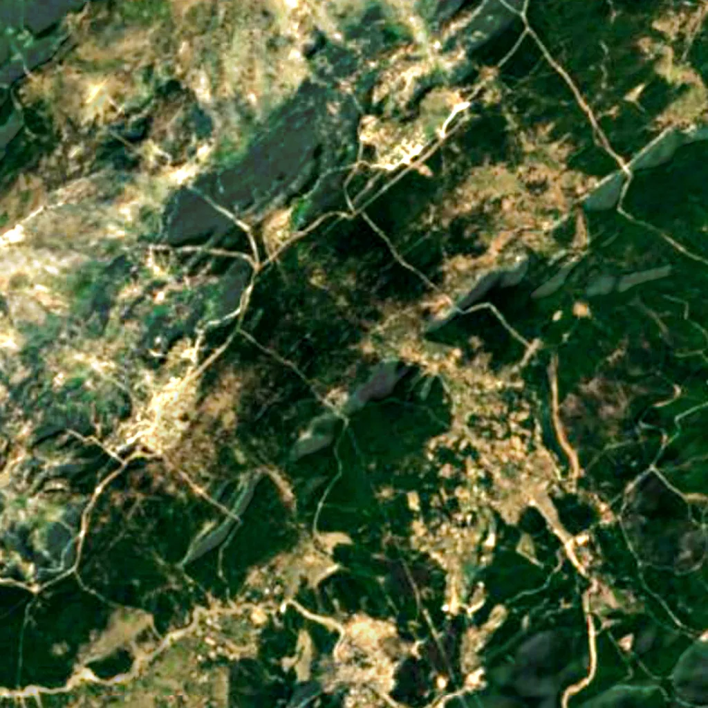 Dar Fatma peatlands von oben gesehen (Sentinel-2)