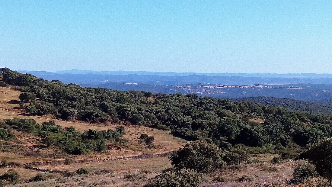 Dehesas de Jerez hacia el Valle del Rio Ardila
