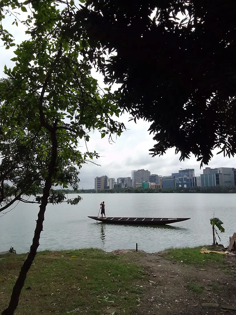 A Boat on the lake