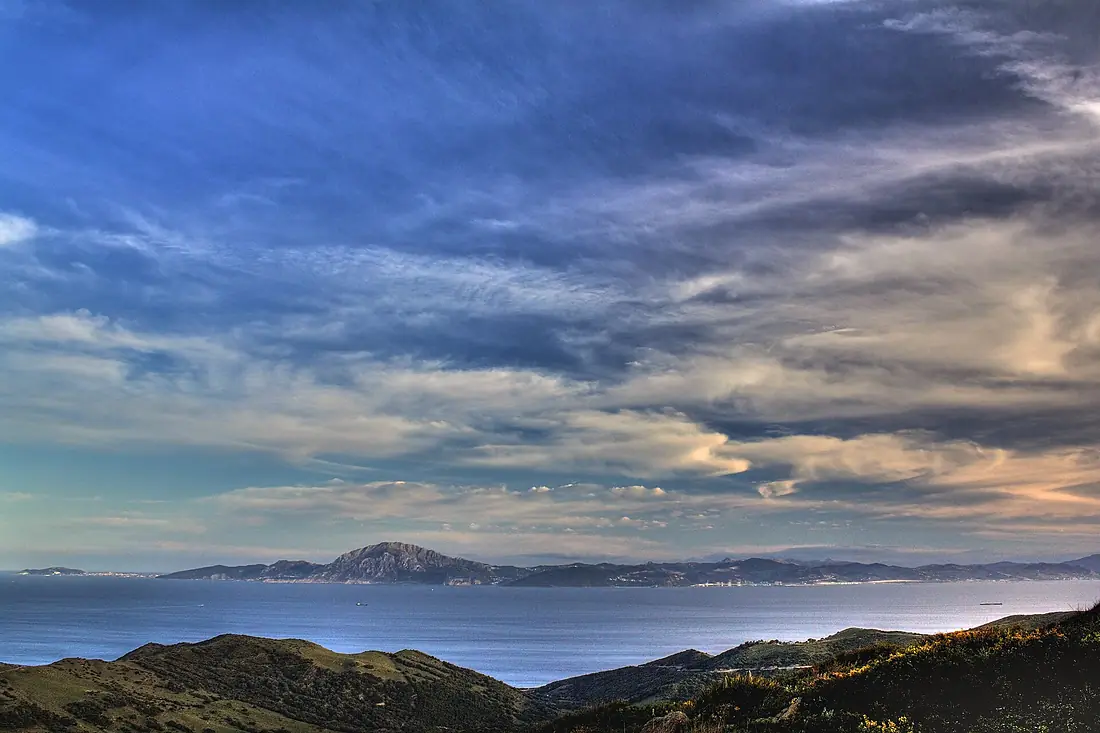 Atardecer en el estrecho Gibraltar