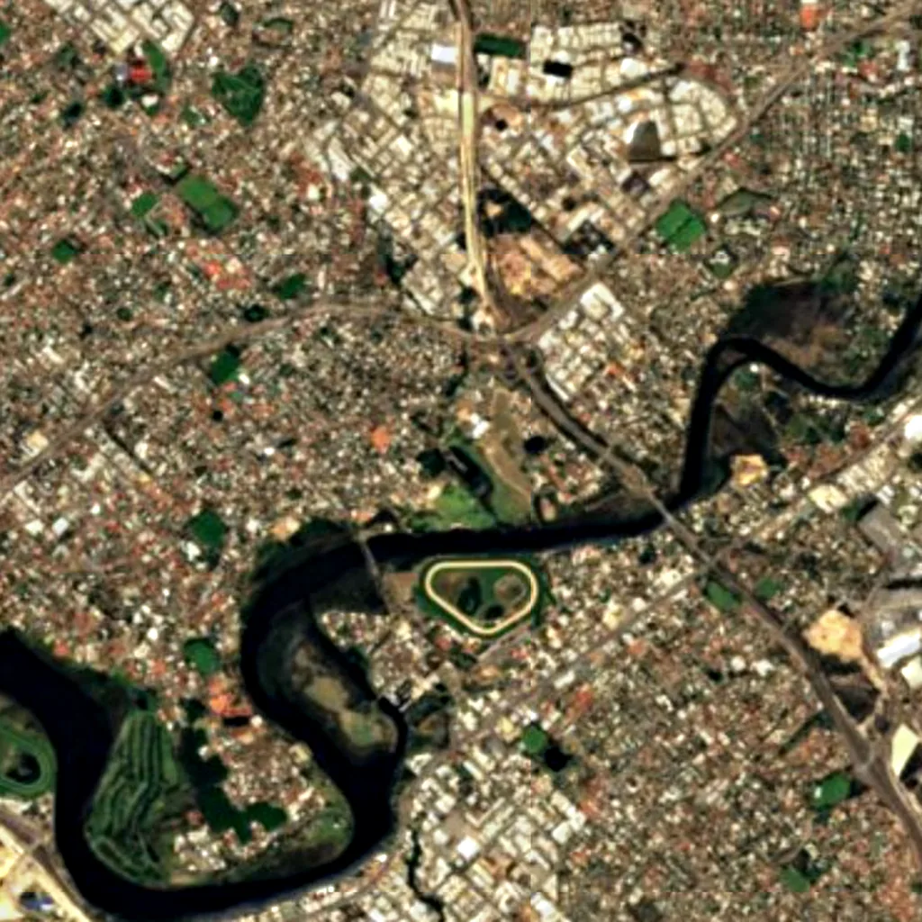 Eric Singleton Bird Sanctuary seen from above (Sentinel-2)