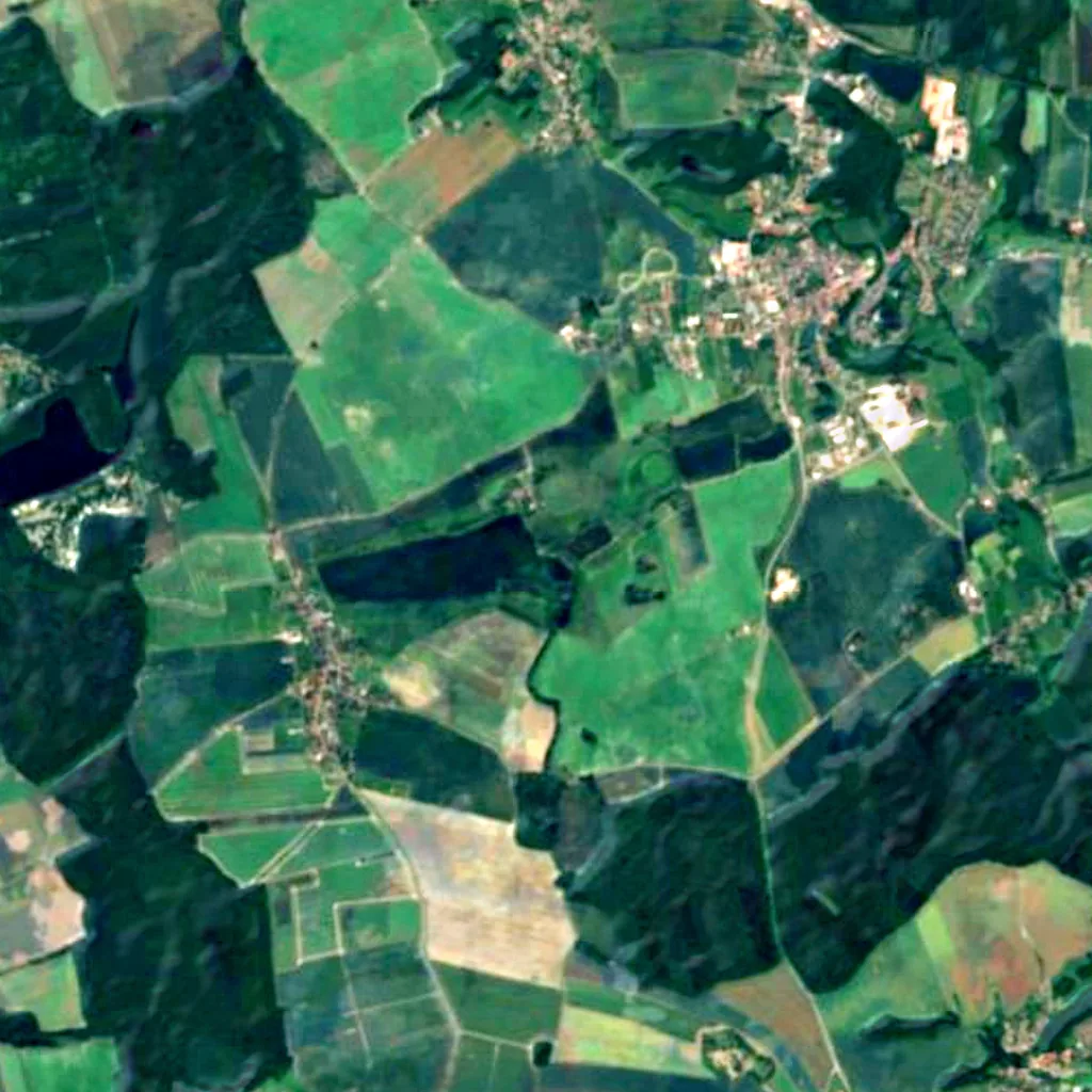 Eschefelder Teiche seen from above (Sentinel-2)