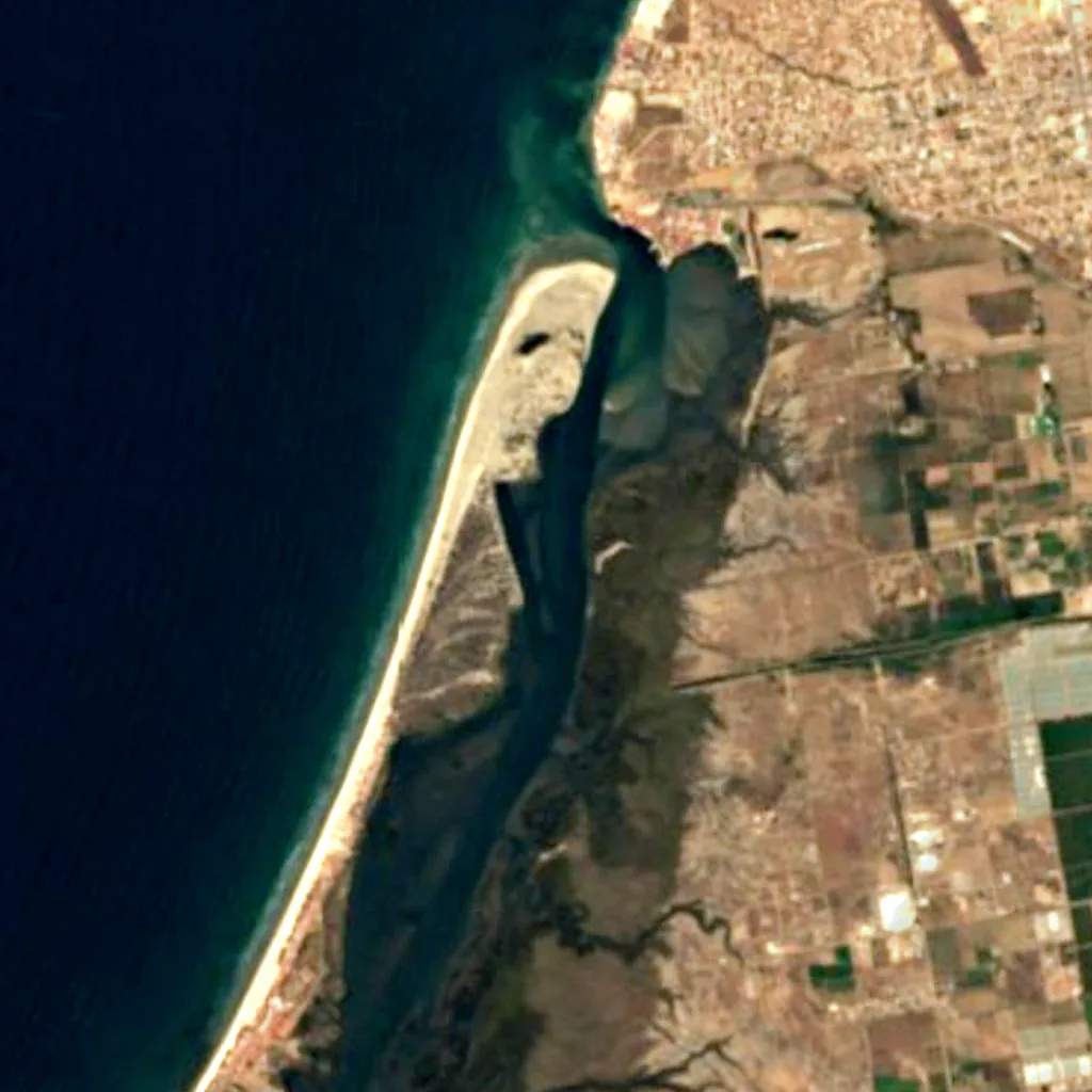 Estero Punta Banda seen from above (Sentinel-2)
