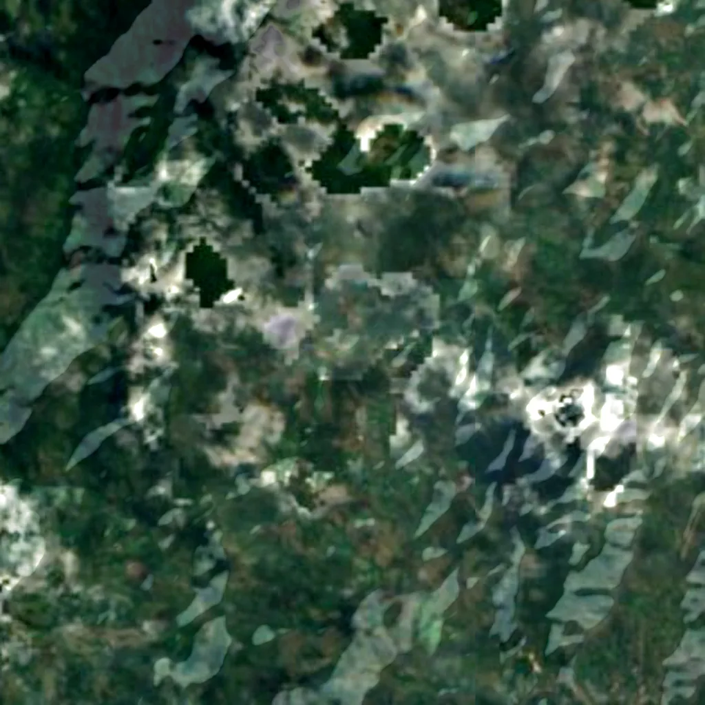 Farallones de Cali National Natural Park seen from above (Sentinel-2)