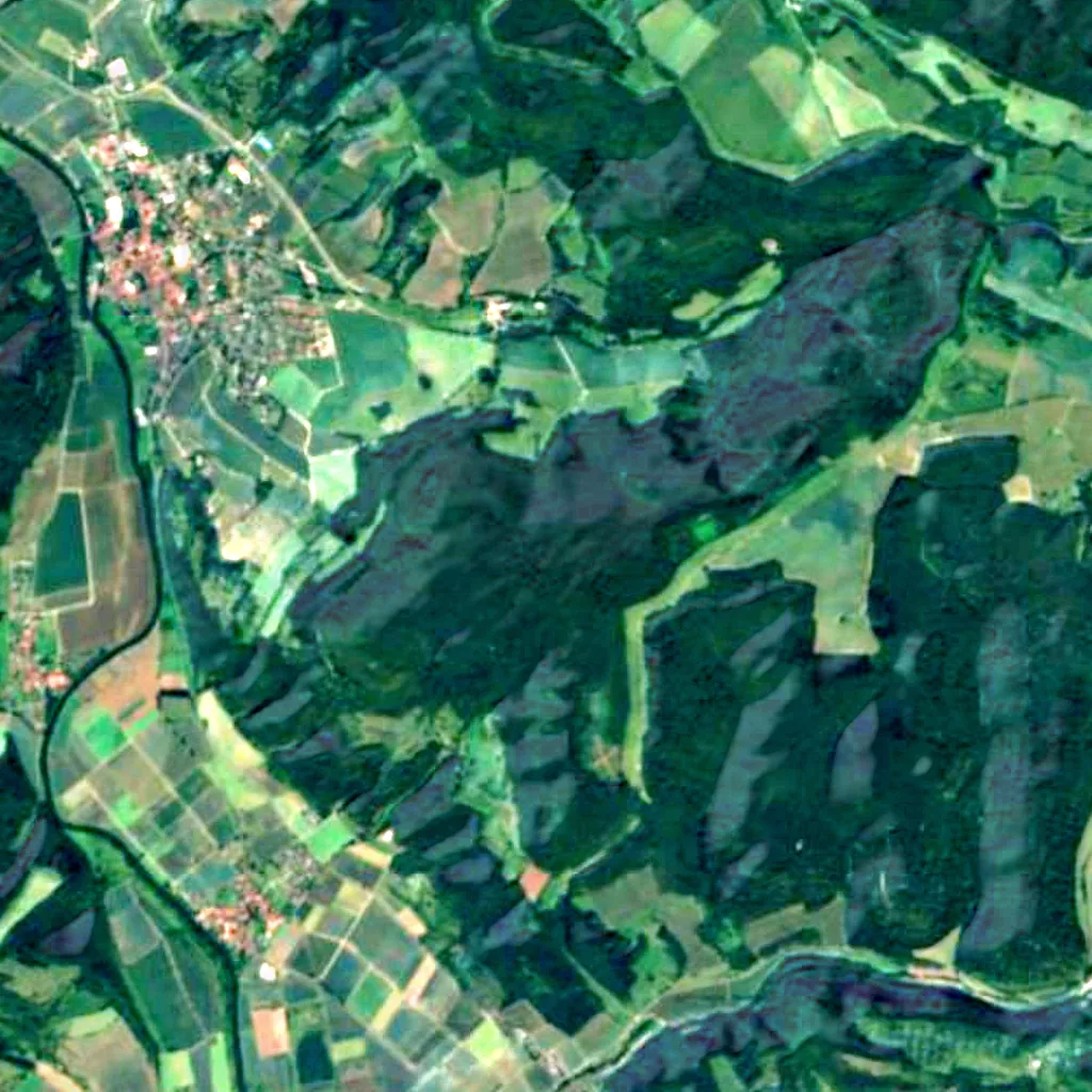 Felsklippen im Werra-Meißner-Kreis seen from above (Sentinel-2)