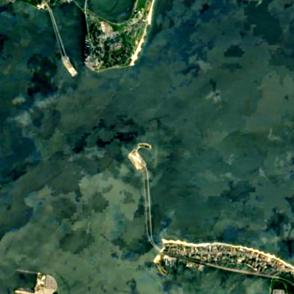 Fort Wool seen from above (Sentinel-2)