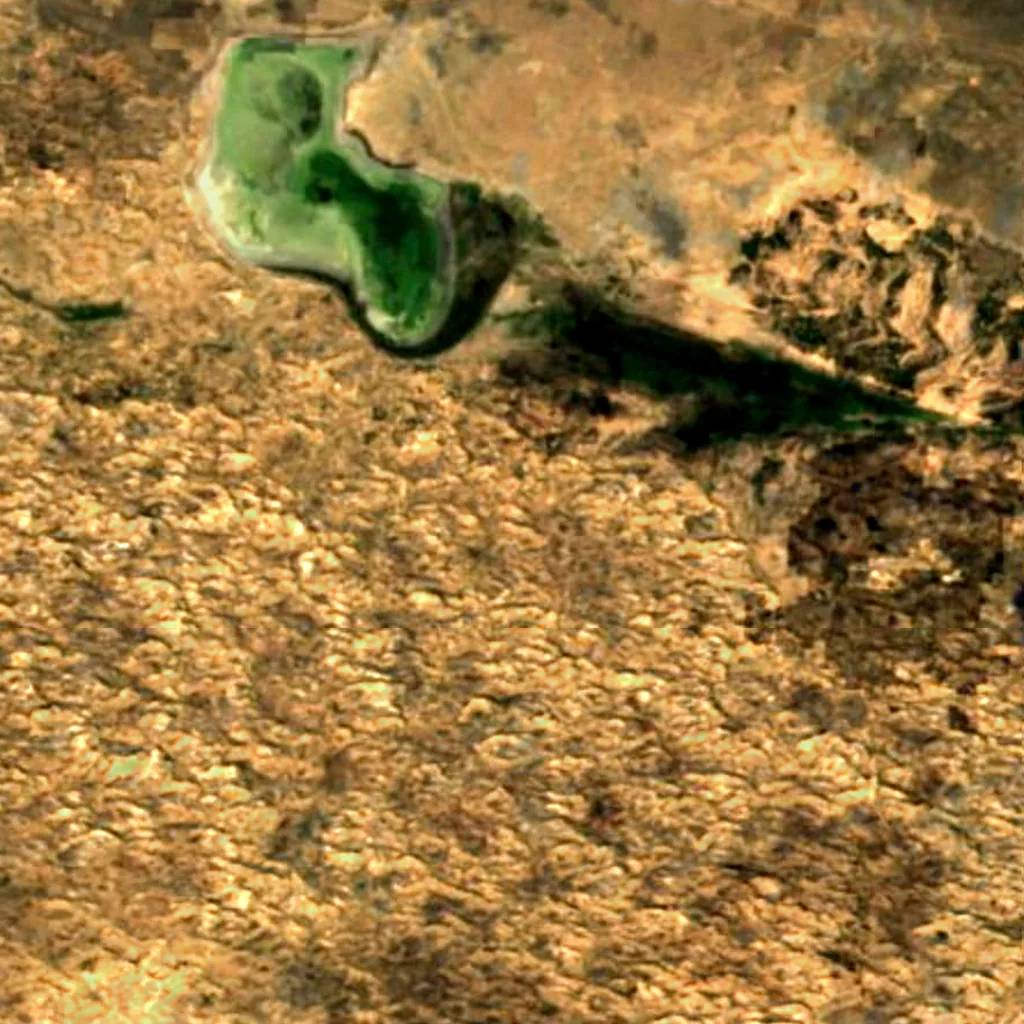 Ganga Lake seen from above (Sentinel-2)