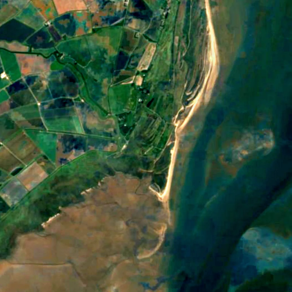 Gibraltar Point seen from above (Sentinel-2)