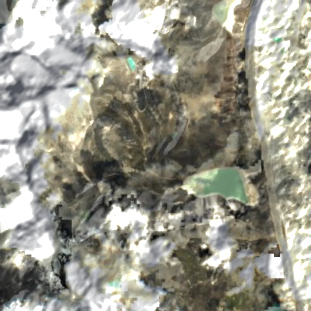 Laghi di Gokyo visto dall'alto (Sentinel-2)