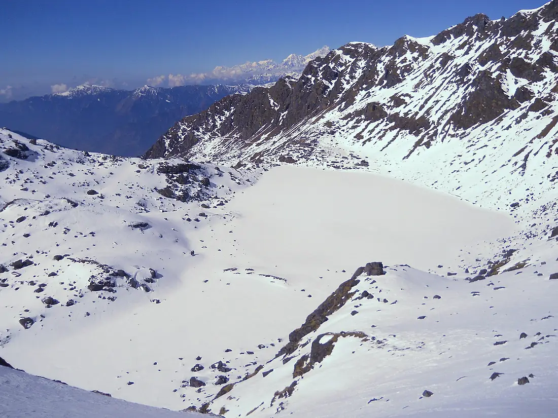 Frozen Gosaikunda