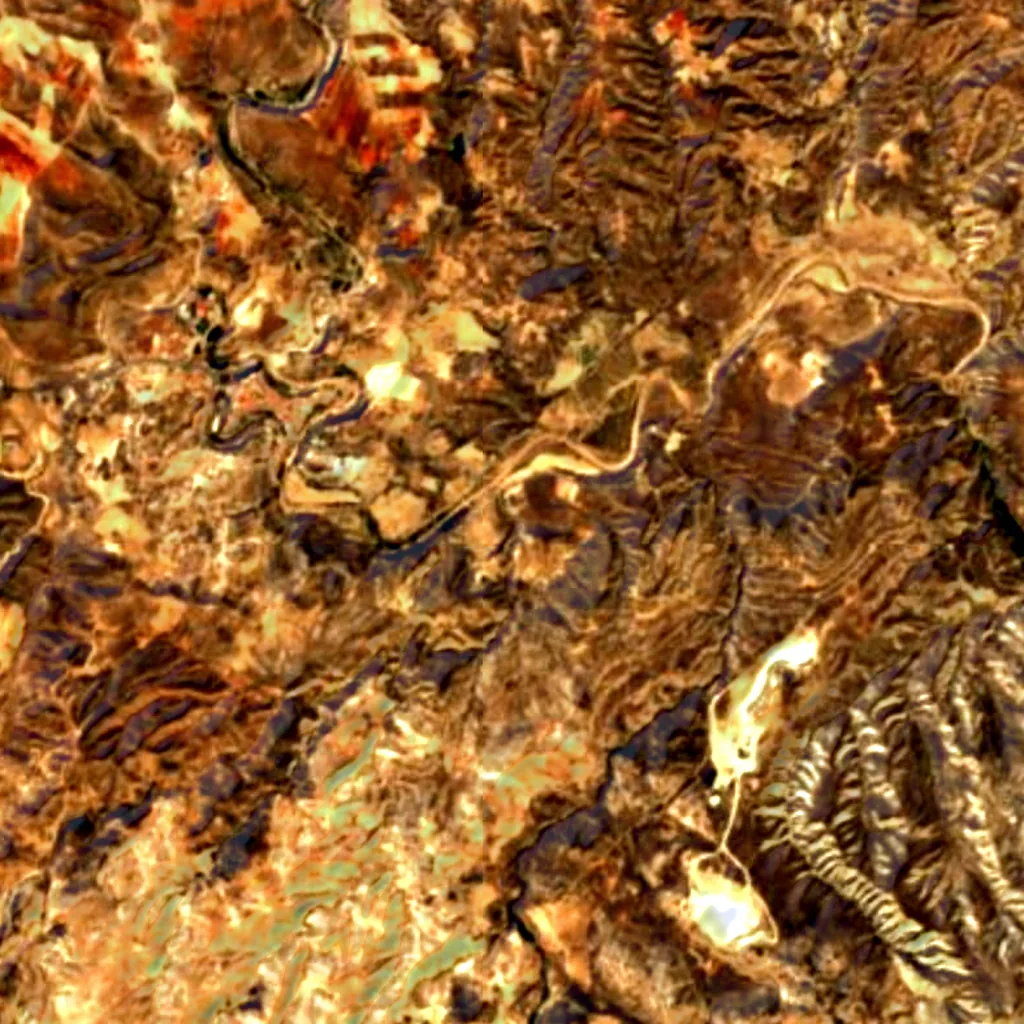 Gypsum karst of Sorbas seen from above (Sentinel-2)