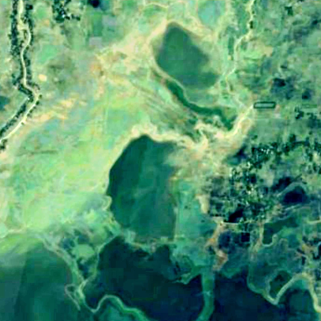 Hakaluki Haor seen from above (Sentinel-2)