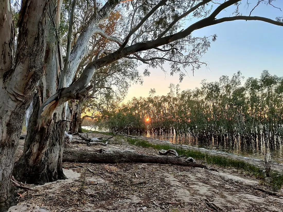 Autumn Sunrise over Lake Hattah