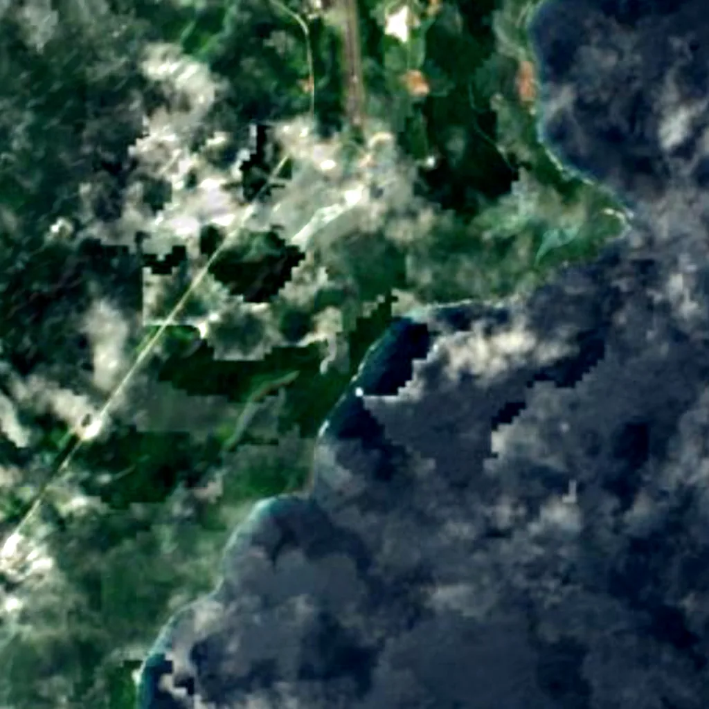 Hosnies Spring seen from above (Sentinel-2)