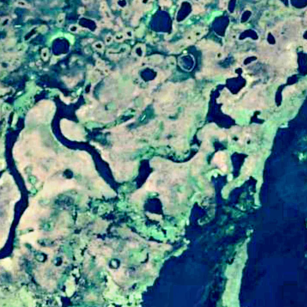 Iberá Provincial Reserve seen from above (Sentinel-2)