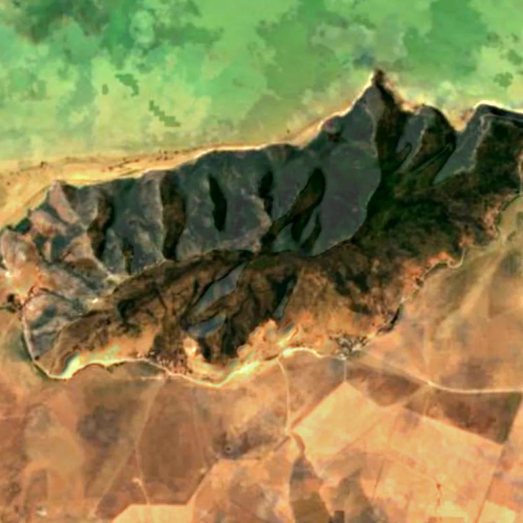 Parco nazionale di Ichkeul visto dall'alto (Sentinel-2)