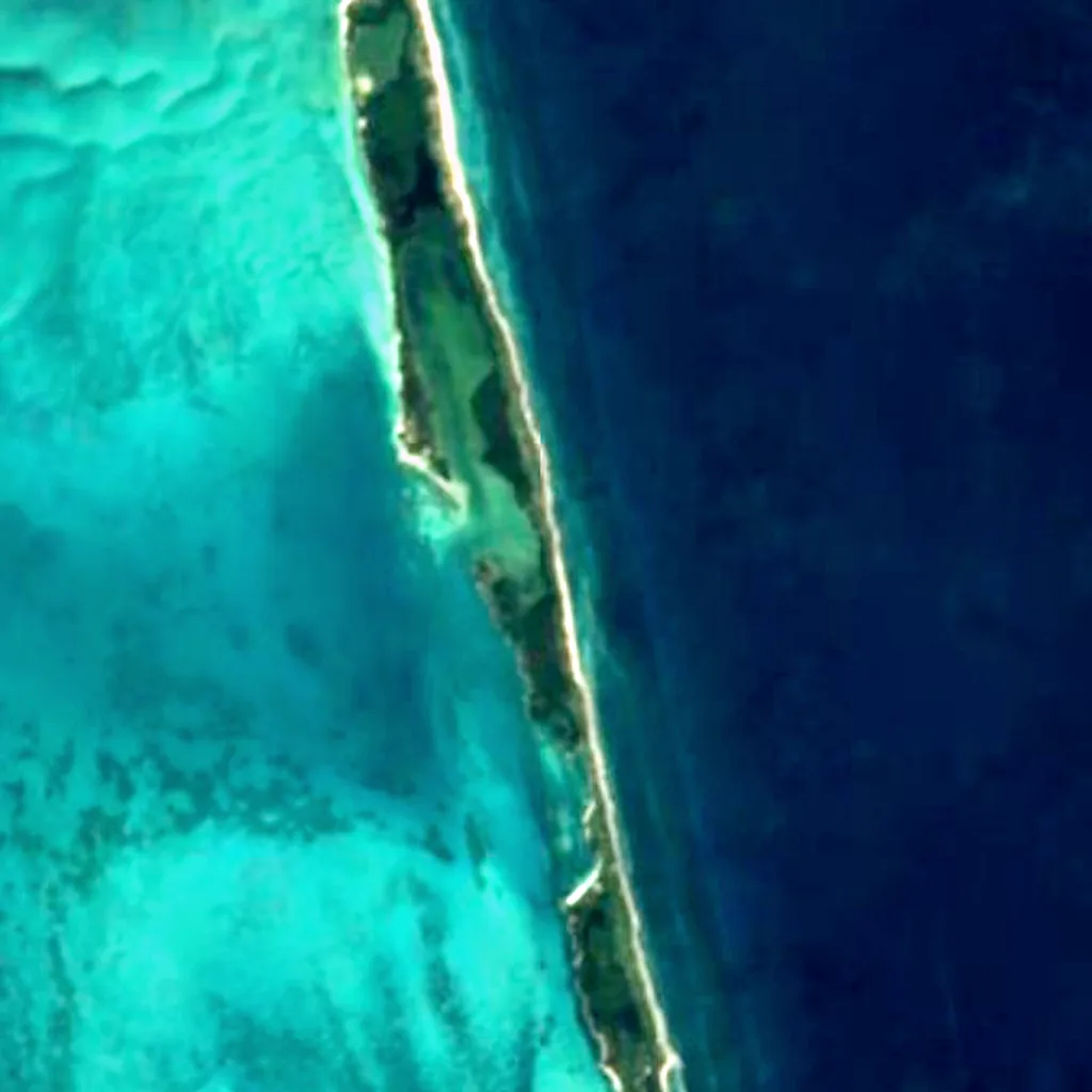 Isla Contoy National Park seen from above (Sentinel-2)