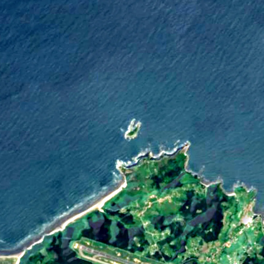 Isla La Deva y el Playón de Bayas seen from above (Sentinel-2)