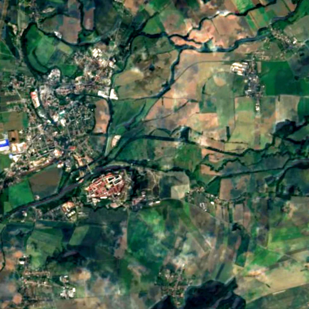 Josefov Meadows seen from above (Sentinel-2)